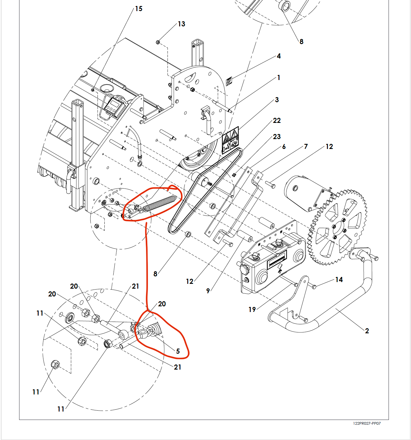 Drive Wheel Spring - Genesis